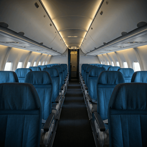 Luxury aircraft cabin interior